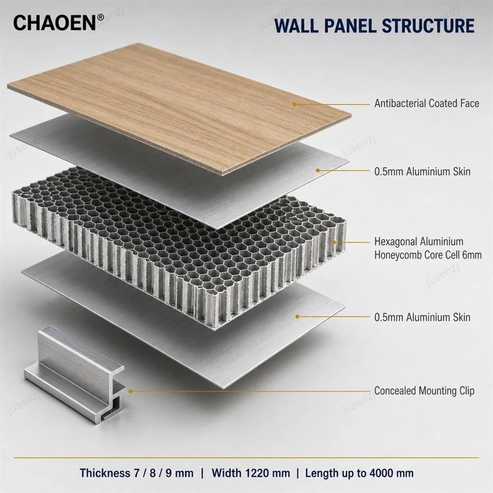 Medical Grade Antibacterial Aluminium Honeycomb Interior Wall Panels factory Medical Grade Antibacterial Aluminium Honeycomb Interior Wall Panels factory